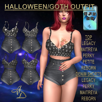 Second Life Marketplace - HALLOWEEN--GOTH OUTFIT